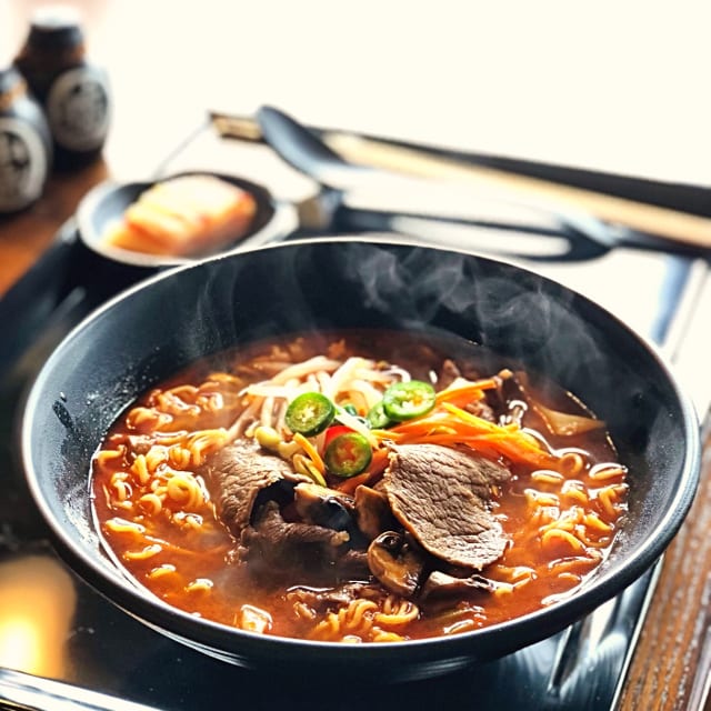 F 4. Beef ramen.