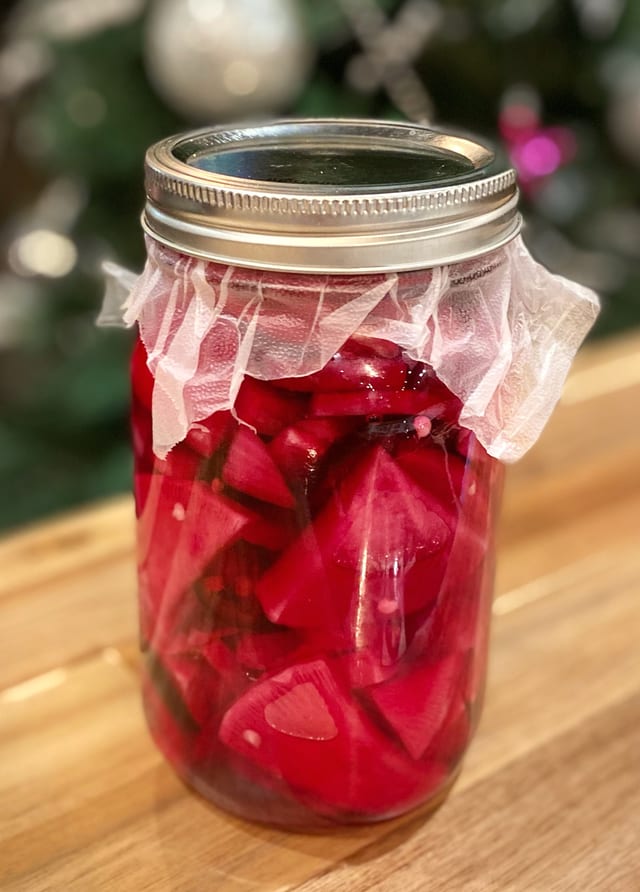 Radish pickles.