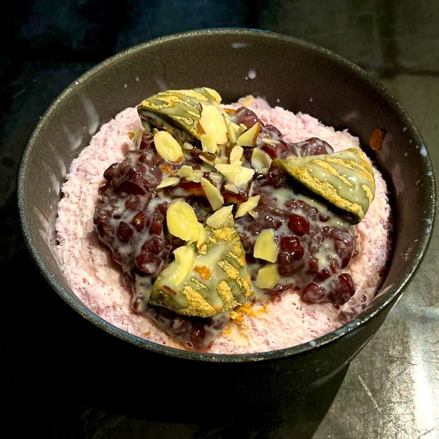 Purple potato bingsu.